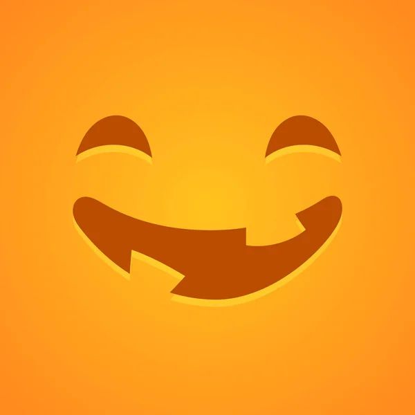 Vector Aterrador Icono Cara Decoración Halloween Máscara Sonriente Sonrisa Graciosa — Archivo Imágenes Vectoriales