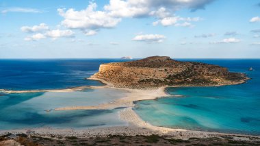 Balos lagoon with  crystal blue water, Crete island, Greece. 