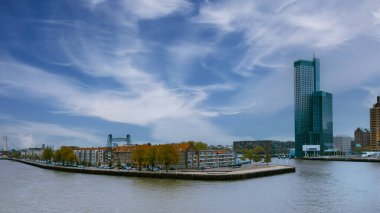 Erasmus Köprüsü ve Rotterdam, Hollanda