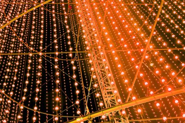 Turuncu Şebeke Güzel Işıklar - Modern Işık Gösterisi
