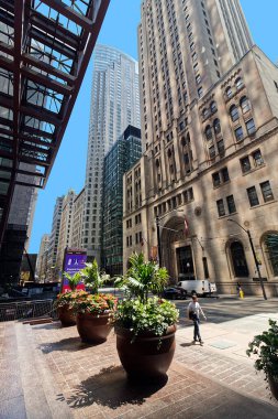 Toronto, Kanada, 5 Ağustos 2022. Scotia Plaza 'dan Finans Bölgesi manzarası