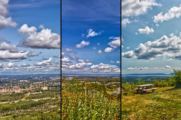 stock image The entire Thunder Bay Town seen from Mt. McKay, Thunder Bay, ON, Canada