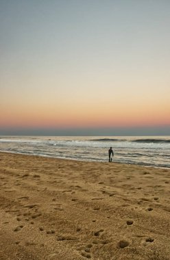 Karadaki sörfçü denizde arkadaşlarına göz kulak oluyor - Ocean City, MD, ABD