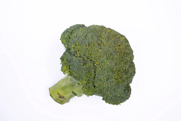 Fresh Broccoli White Background Photographed — Stok fotoğraf