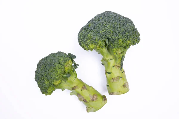 Fresh Broccoli White Background Photographed Imagen De Stock