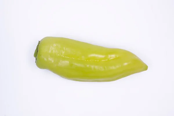 Green Pointed Peppers White Background Photo Taken Stock Fotó