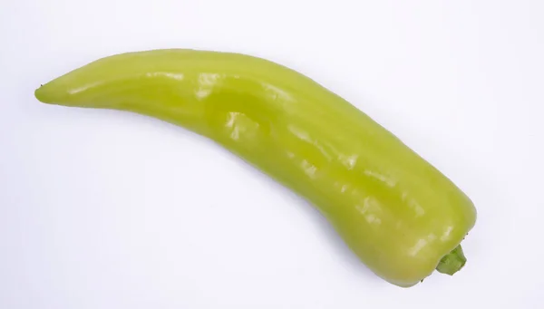 Green Pointed Peppers White Background Photo Taken Fotos De Stock