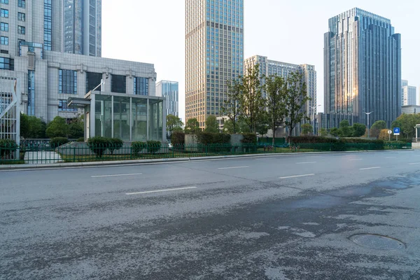 Empty Urban Road Buildings City Royalty Free Stock Images