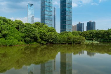 Çin 'deki Lakeside modern ofis binası