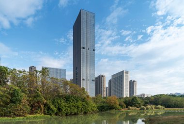 Çin 'deki Lakeside modern ofis binası