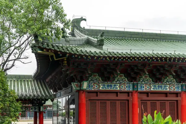 天光閣 伝統的な 古代中国の建築 木で作られた — ストック写真