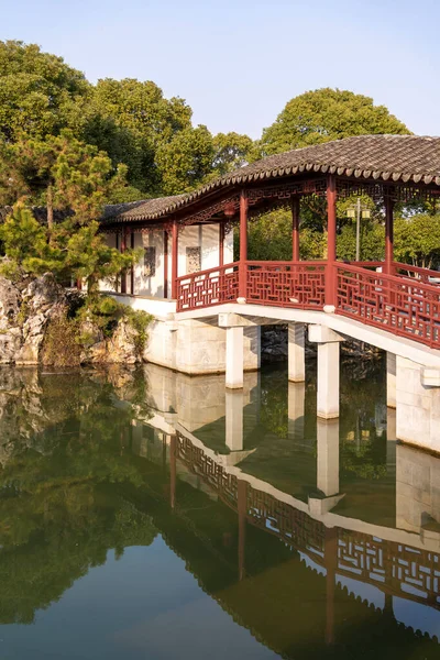 Ein Traditioneller Garten Jiangnan Stil Stockbild