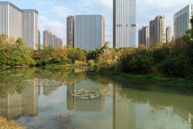 Çin 'deki Lakeside modern ofis binası