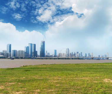 Nanchang 'ın Şehir Sahnesi Yeni Bölge, Jiangxi, Çin