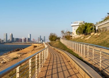 Nanchang 'ın Şehir Sahnesi Yeni Bölge, Jiangxi, Çin