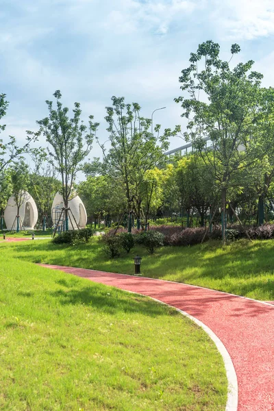 Çin 'deki Şehir Parkı yolu.