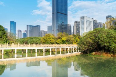 Çin 'deki Lakeside modern ofis binası