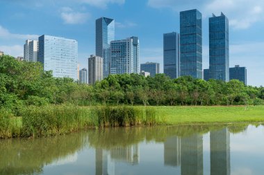 Çin 'deki Lakeside modern ofis binası