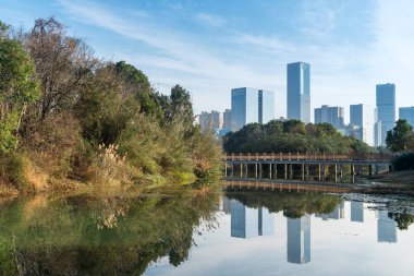 Çin 'deki Lakeside modern ofis binası