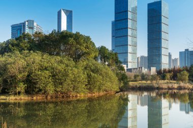 Çin 'deki Lakeside modern ofis binası