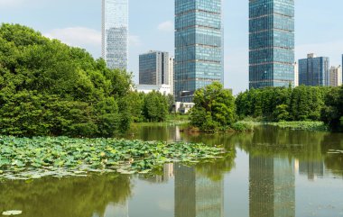Çin 'deki Lakeside modern ofis binası