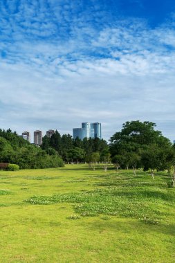 Bahar Parkı ve modern şehir
