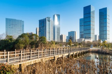 Çin 'deki Lakeside modern ofis binası