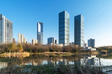 Çin 'deki Lakeside modern ofis binası