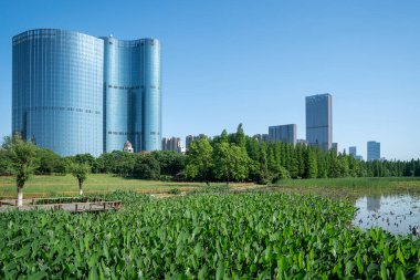 Çin 'deki Lakeside modern ofis binası