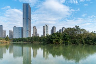 Çin 'deki Lakeside modern ofis binası