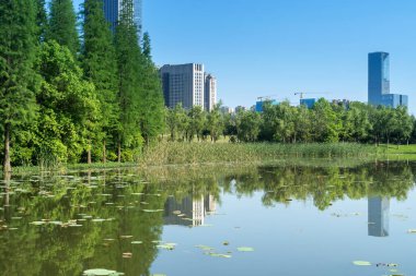 Çin 'deki Lakeside modern ofis binası