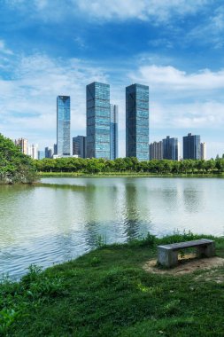 Çin 'deki Lakeside modern ofis binası