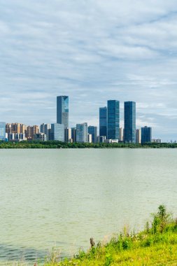 Nanchang 'ın Şehir Sahnesi Yeni Bölge, Jiangxi, Çin