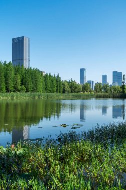 Çin 'deki Lakeside modern ofis binası