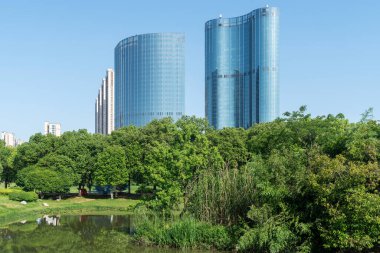 Çin 'deki Lakeside modern ofis binası