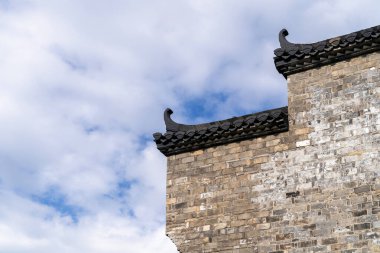 Çin Antik Mimari Çatı Ayrıntıları Hui Biçimi