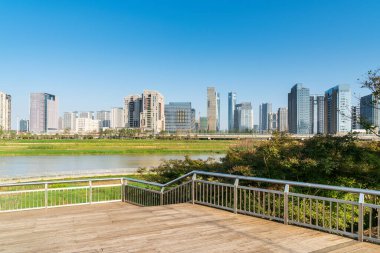 Nanchang 'ın Şehir Sahnesi Yeni Bölge, Jiangxi, Çin