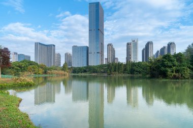 Çin 'deki Lakeside modern ofis binası