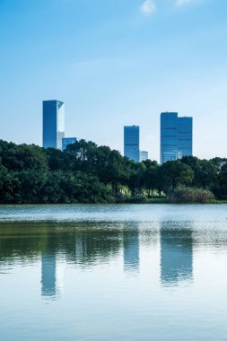 Çin 'deki Lakeside modern ofis binası