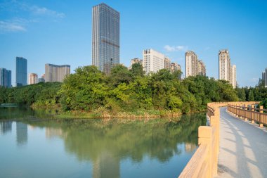 Çin 'deki Lakeside modern ofis binası