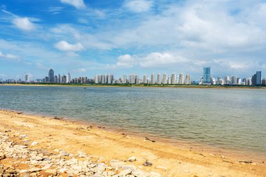 Nanchang 'ın Şehir Sahnesi Yeni Bölge, Jiangxi, Çin