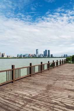 Nanchang 'ın Şehir Sahnesi Yeni Bölge, Jiangxi, Çin