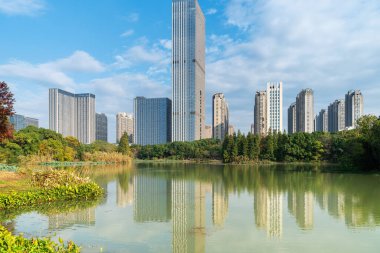 Çin 'deki Lakeside modern ofis binası