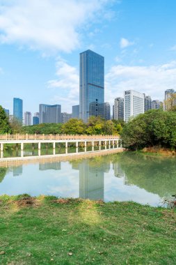 Çin 'deki Lakeside modern ofis binası