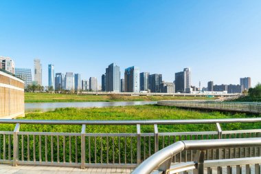 Nanchang 'ın Şehir Sahnesi Yeni Bölge, Jiangxi, Çin