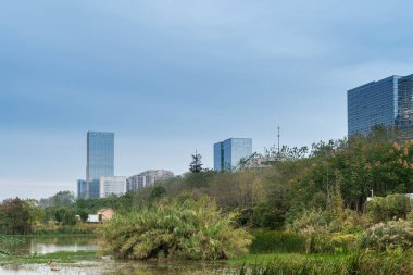 Çin 'deki Lakeside modern ofis binası