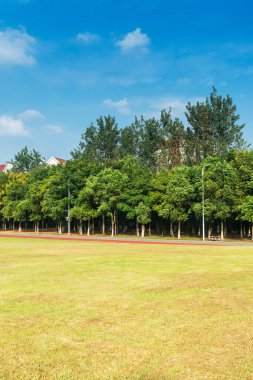 Bahar Parkı ve modern şehir
