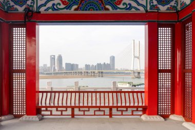 Nanchang 'ın Şehir Sahnesi Yeni Bölge, Jiangxi, Çin