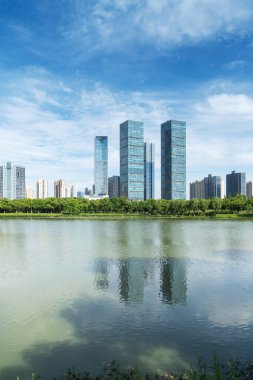 Çin 'deki Lakeside modern ofis binası