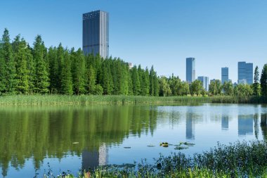 Çin 'deki Lakeside modern ofis binası